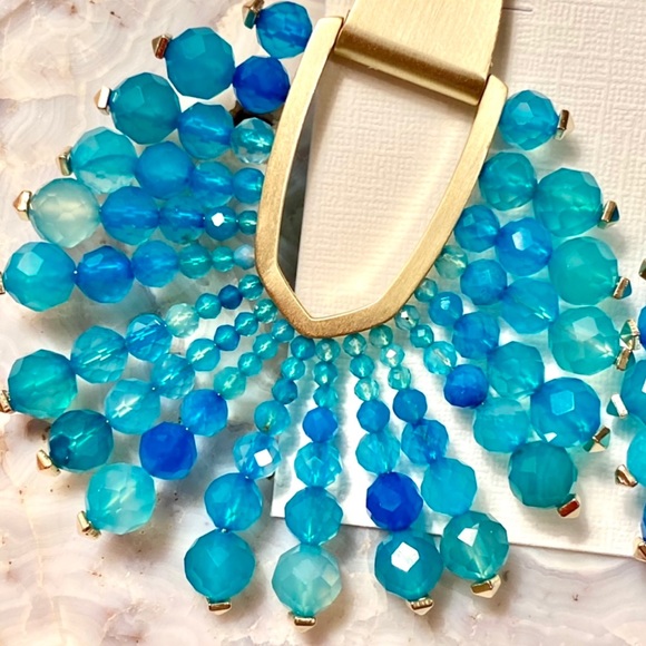 🌺🎉HP🎉🌺 NWT Kendra Scott Diane Beaded Gemstone Statement Earrings - Picture 9 of 16